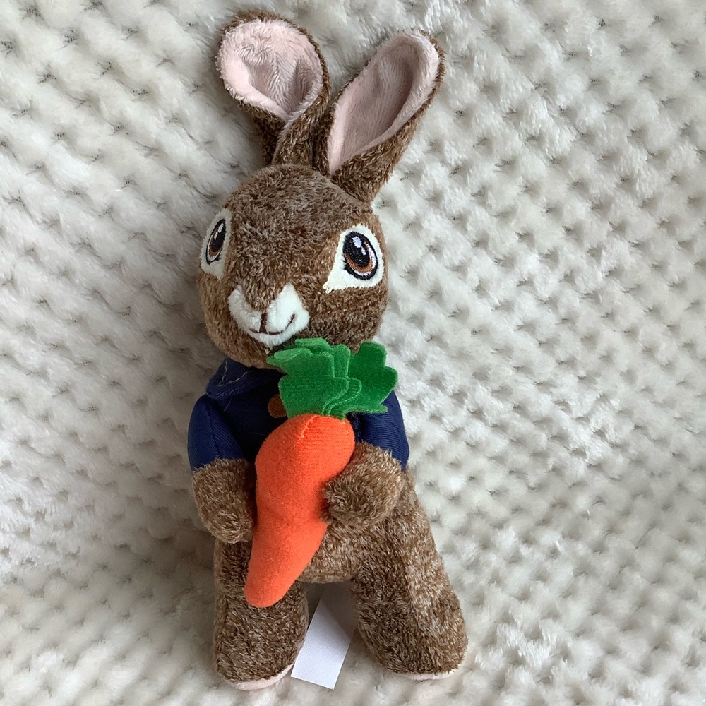Peter Rabbit 8 inch Plush Bunny Rabbit Holding Carrot Stuffed Animal Toy 🥕